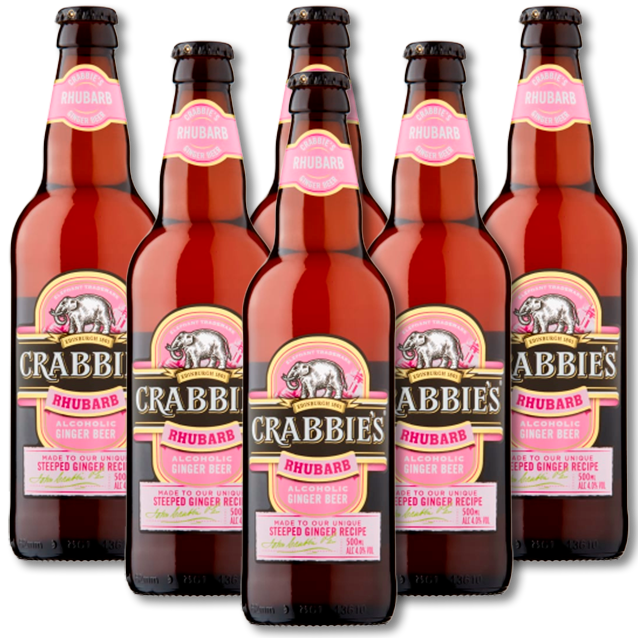 Crabbie's - Rhubarb Ginger Beer - Hard Ginger Beer (6-Pack)