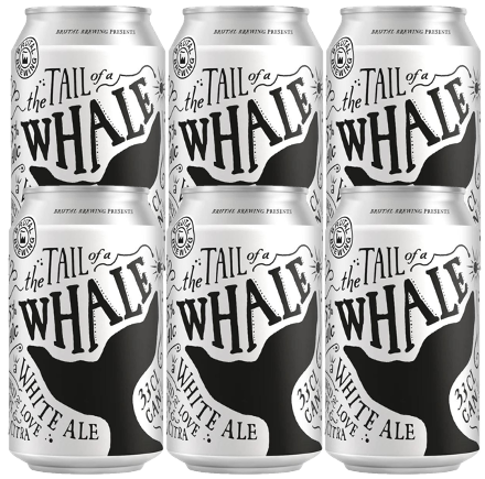 Brutal Brewing - The Tail of a Whale - White Ale - 6-Pack (Gns. 16,5 Kr. Pr. Øl)